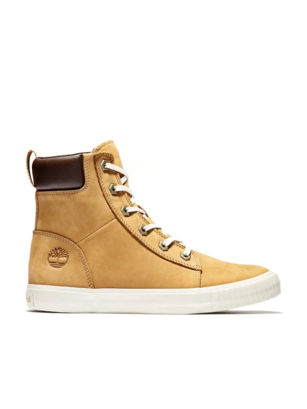 Timberland Skyla Bay 6 Inch Boots Women’s 7 Wheat Nubuck High Top Sneaker Boot